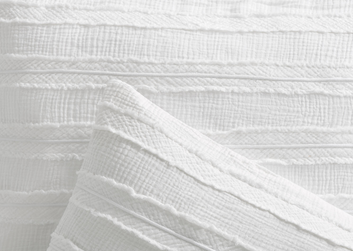 Umbria Cotton Duvet Set King Ivory