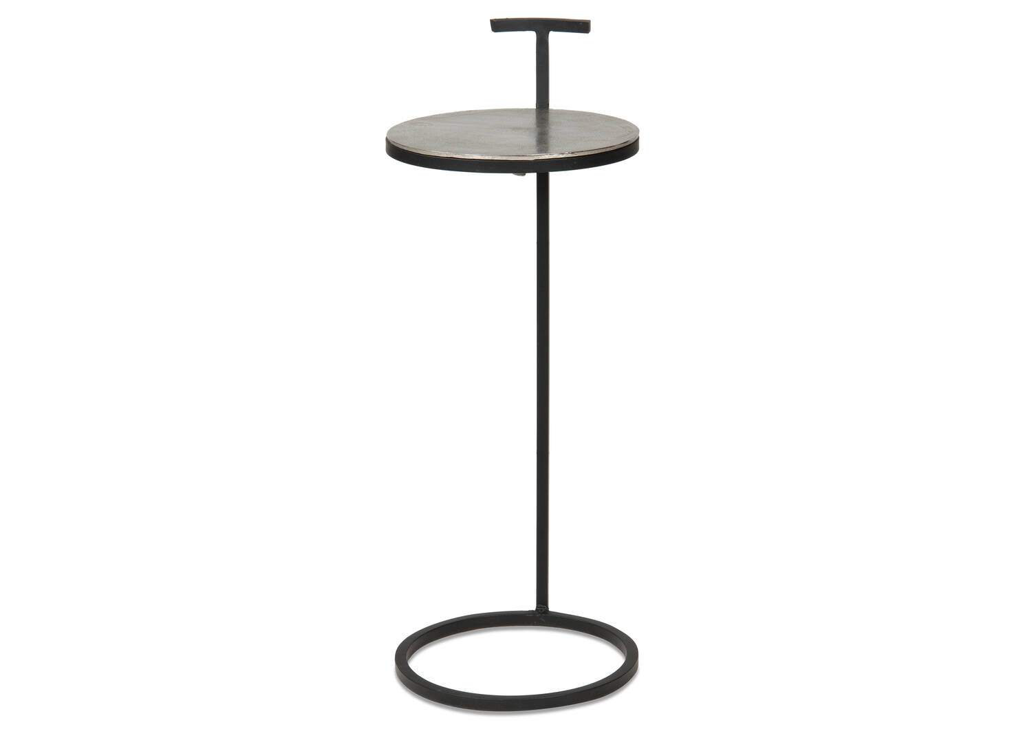 Table d'appoint Torres -nickel brut