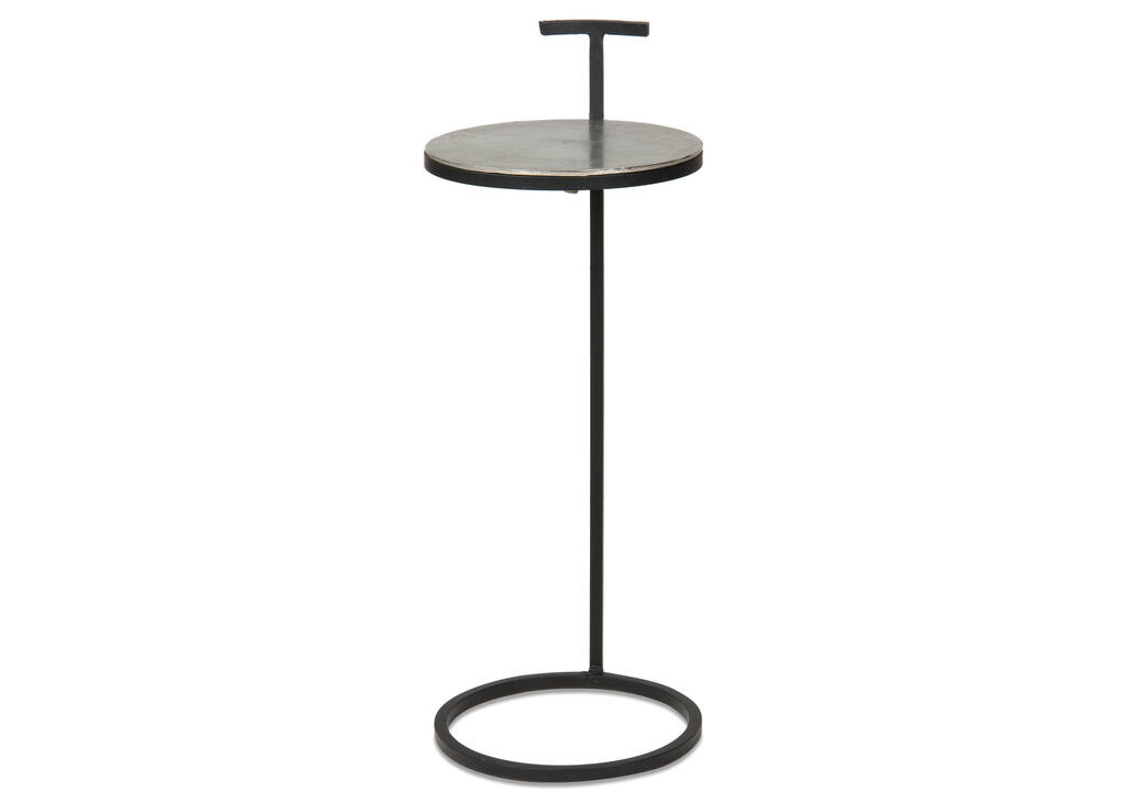 Table d'appoint Torres -nickel brut