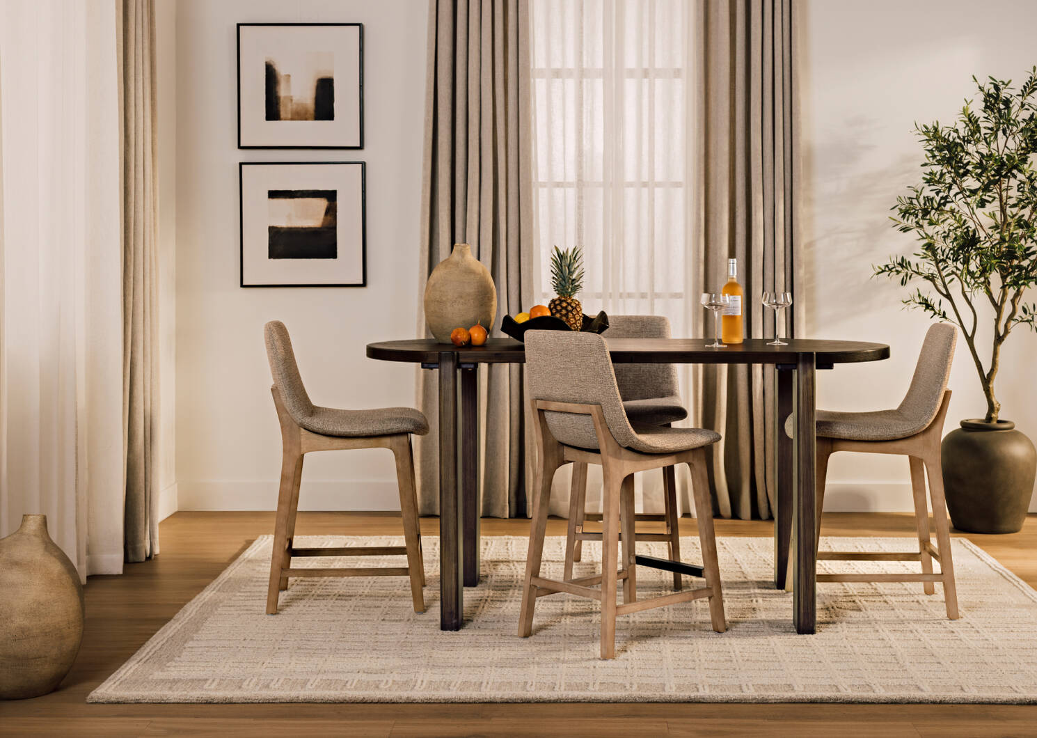 Ortega Counter Stool -Warner Sepia