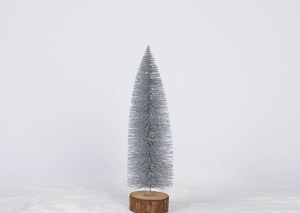 Twinkle Tree LED Medium Silver