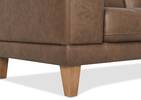 Carson Leather Sofa Chaise RCF -Wes Rum
