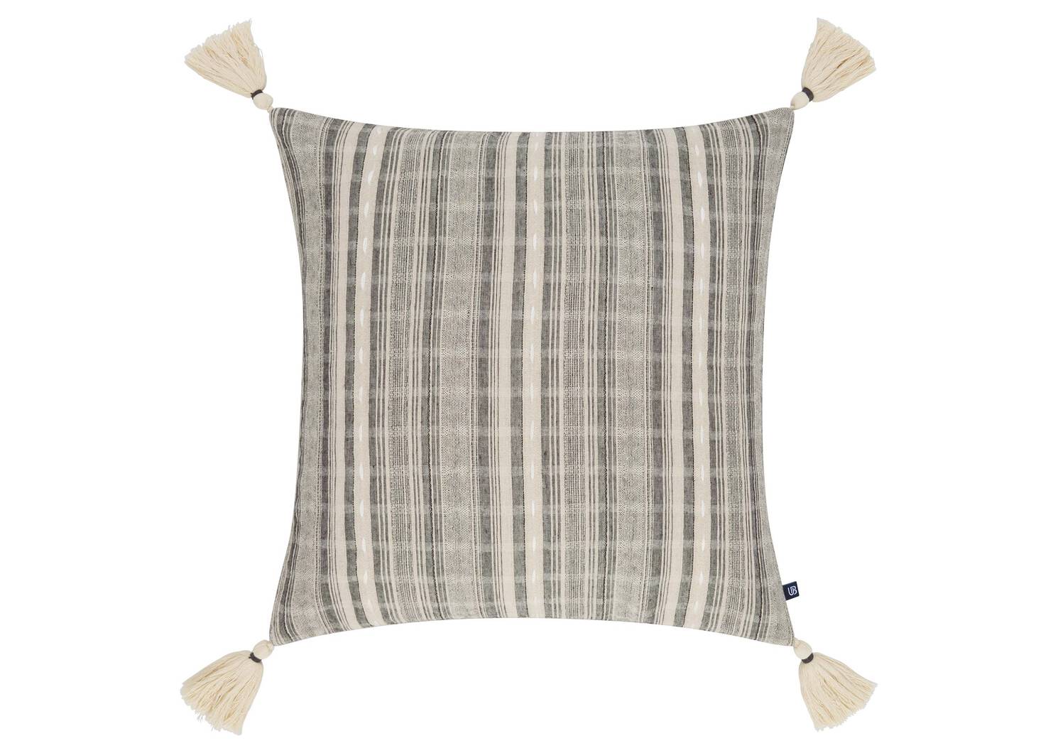 Hayes Striped Toss 20x20 Grey/Cream