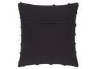 Coussin avec franges Odessa 20x20 noir