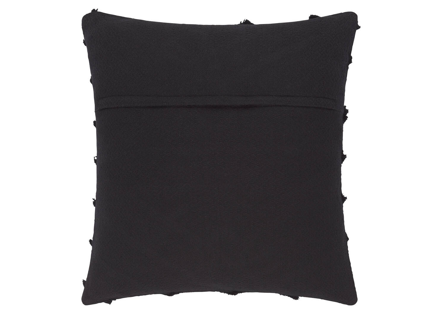 Coussin avec franges Odessa 20x20 noir