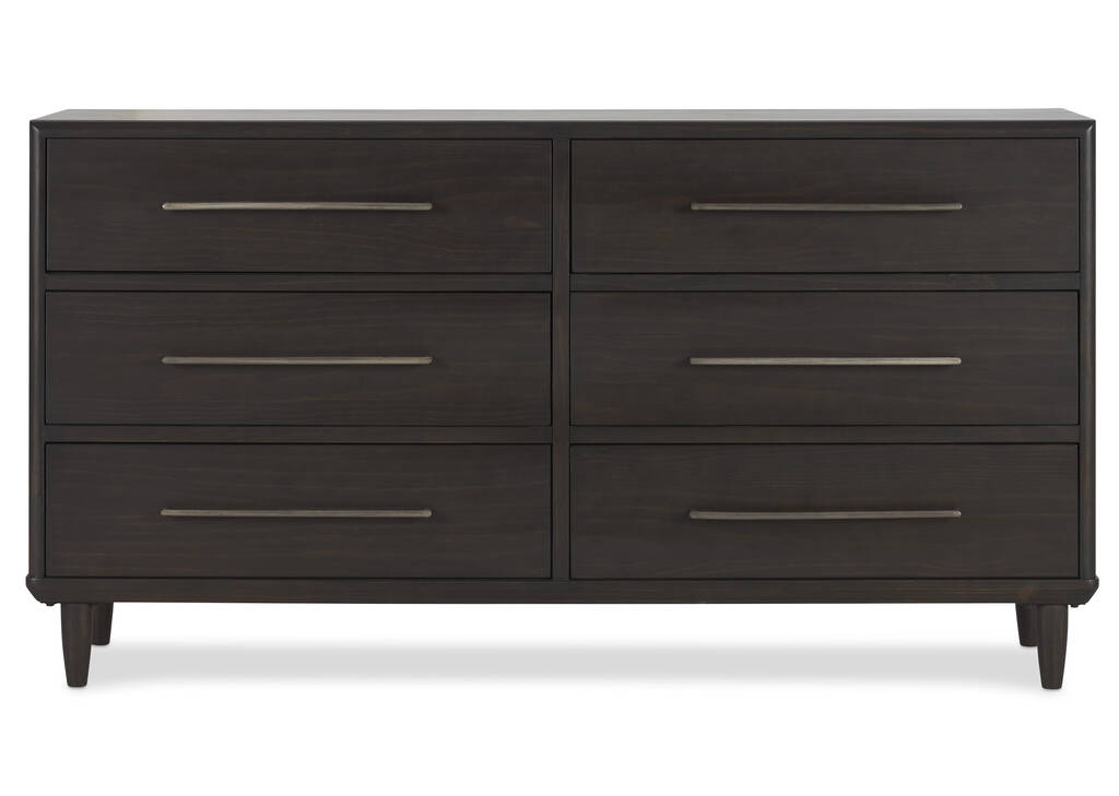 Luna 6 Drawer Dresser -Stone Cocoa