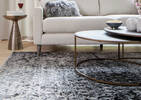 Tapis Rousseau 79x118 gris/noir