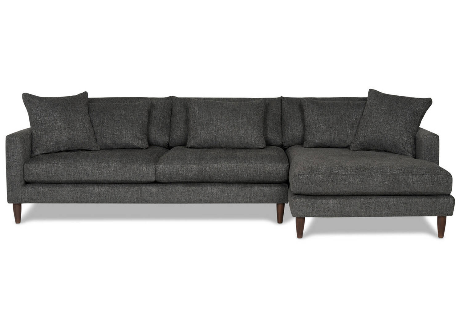 Nixon Sofa Chaise Giovanna Pewter, RCF Urban Barn