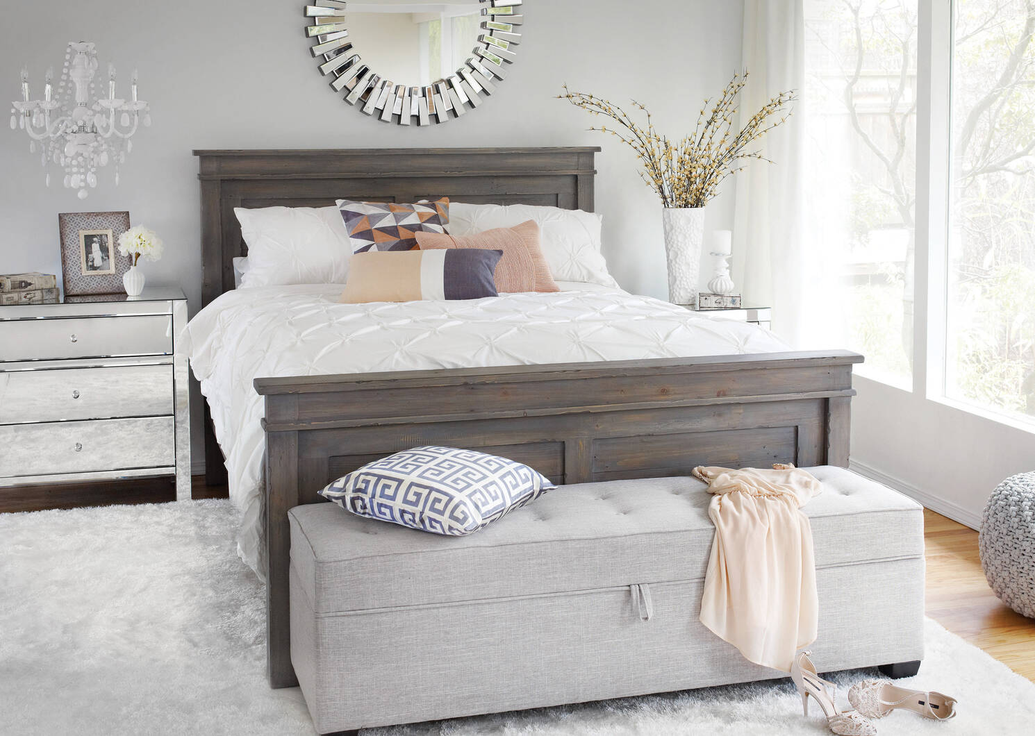 Nurez Wall Mirror Round