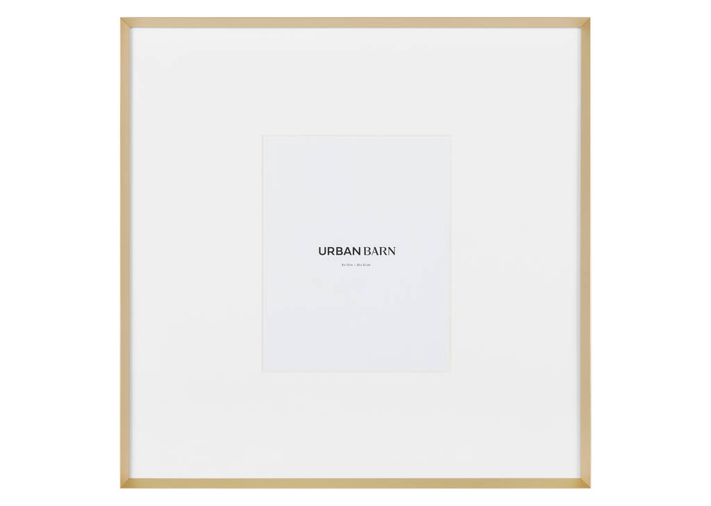 Russo Gallery Frame 8x10 Satin Brass