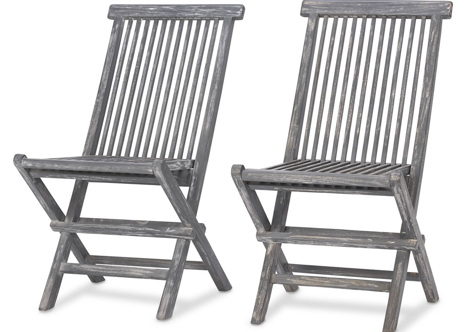 Galiano Chairs S/2 -Teak Grey