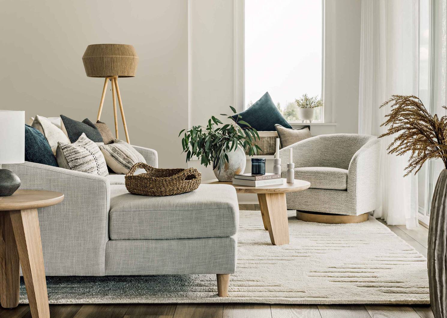Fauteuil pivotant Caleb -Luly poivre