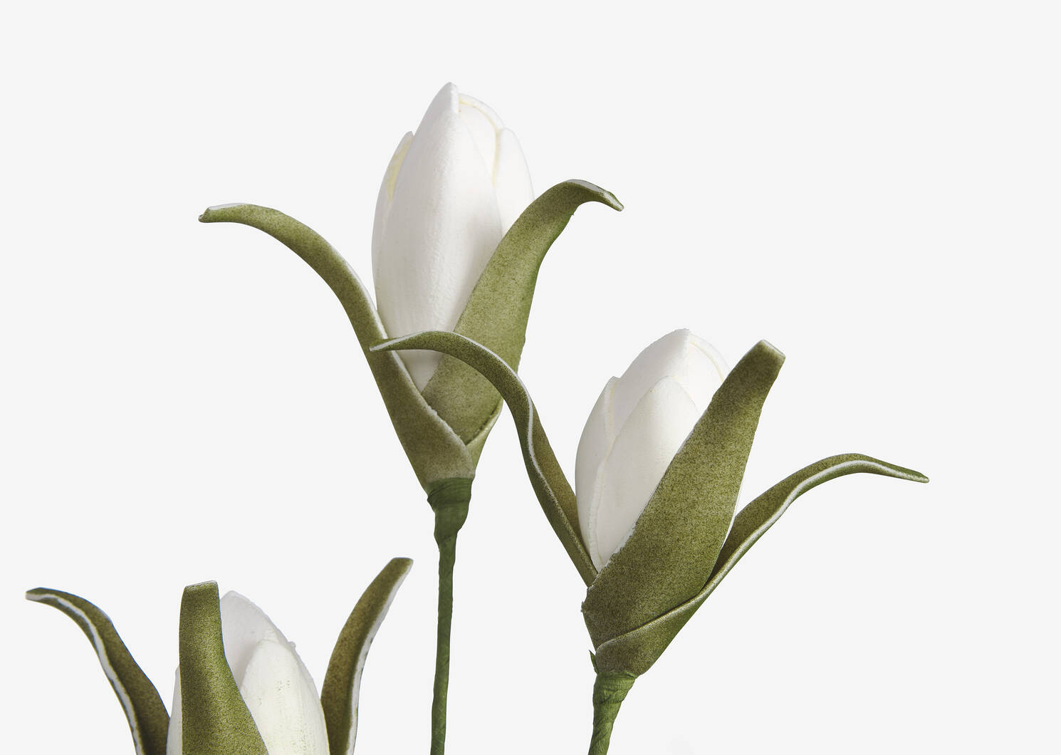 Tige de fleur Shian blanche