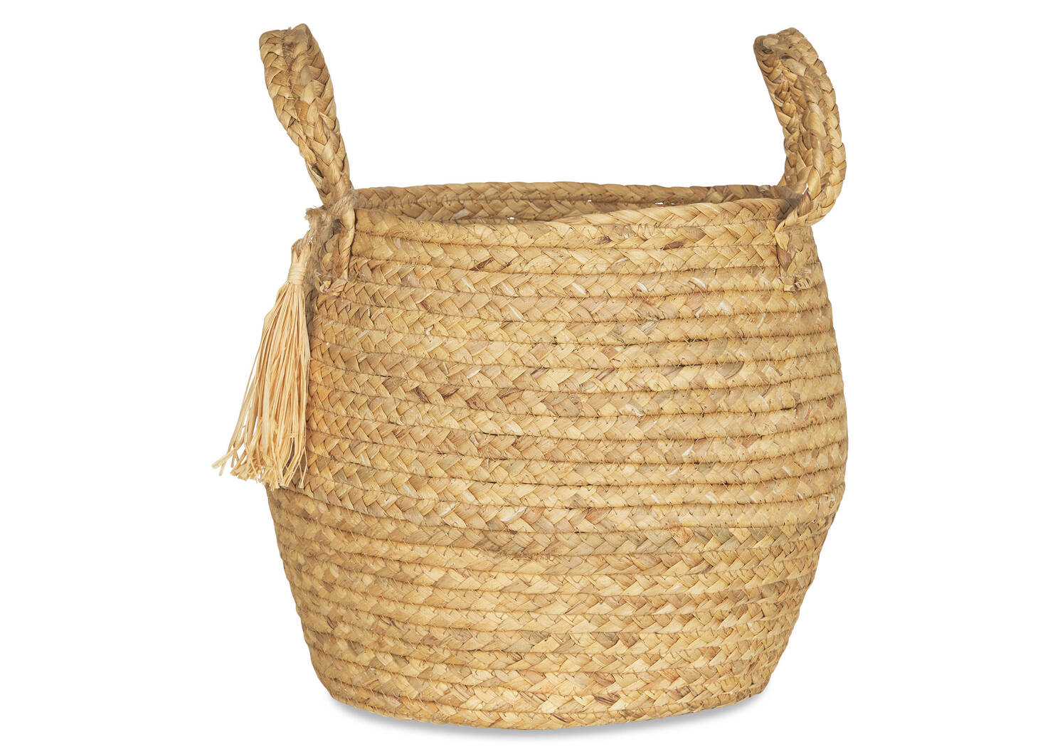 Estefany Tassel Basket Medium Natural
