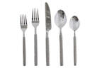 Hammered 5pc Cutlery Set Silver