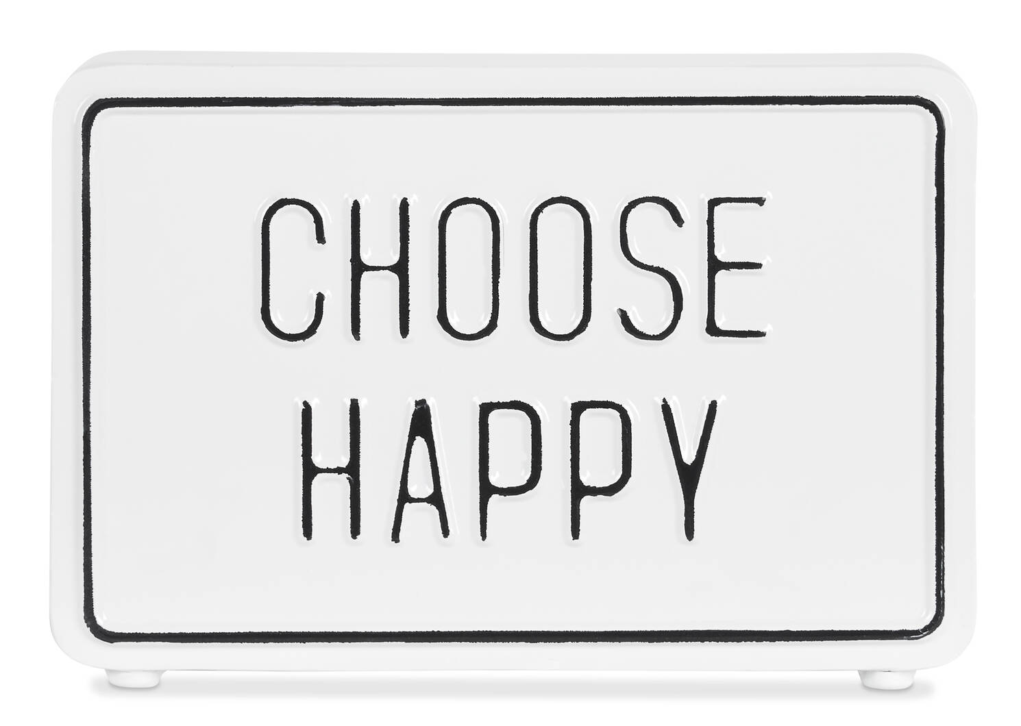 Bloc écriteau Choose Happy