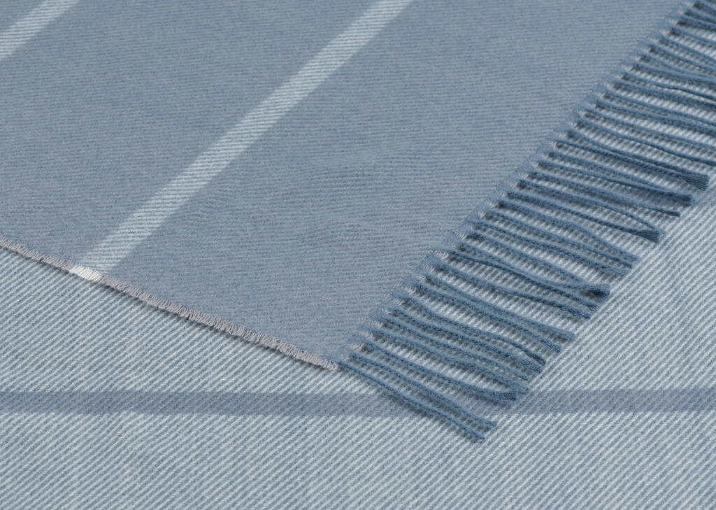 Reggie Striped Throw Sea Blue/Lt. Blue
