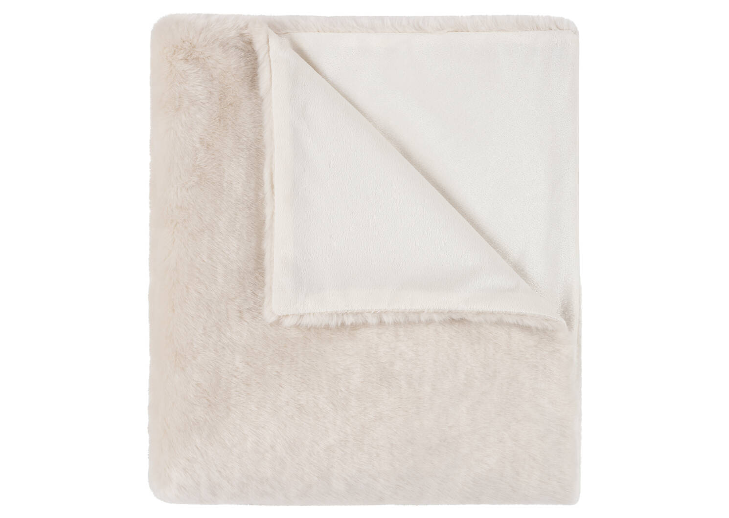 Winslet Faux Fur Throw Cream