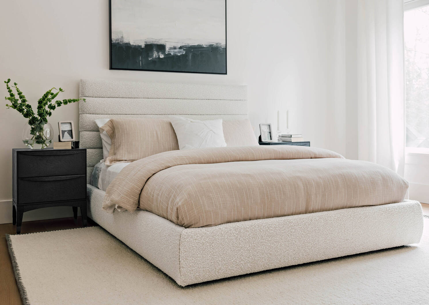 Impero Bed -Adele Ivory, KING