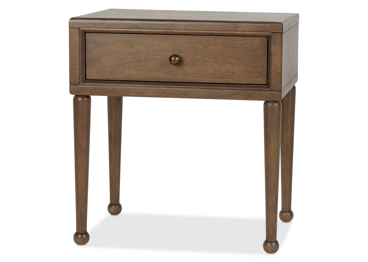Sylvie 1 Drawer Nightstand -Idris Amber