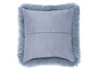 Mongolian Snowy Toss 20x20 Dusty Blue