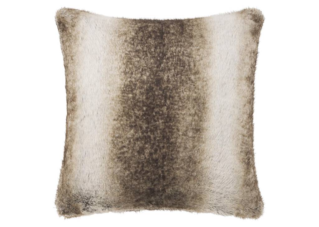 Coussin f. fourrure Habitat 20x20 vison