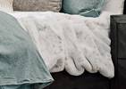 Alpine Faux Fur Bedspread Q Snow Leop