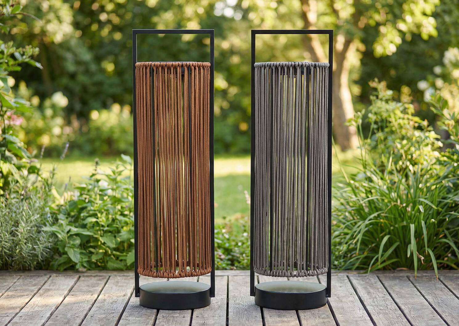 Lanterne solaire &agrave; DEL Dakota grise