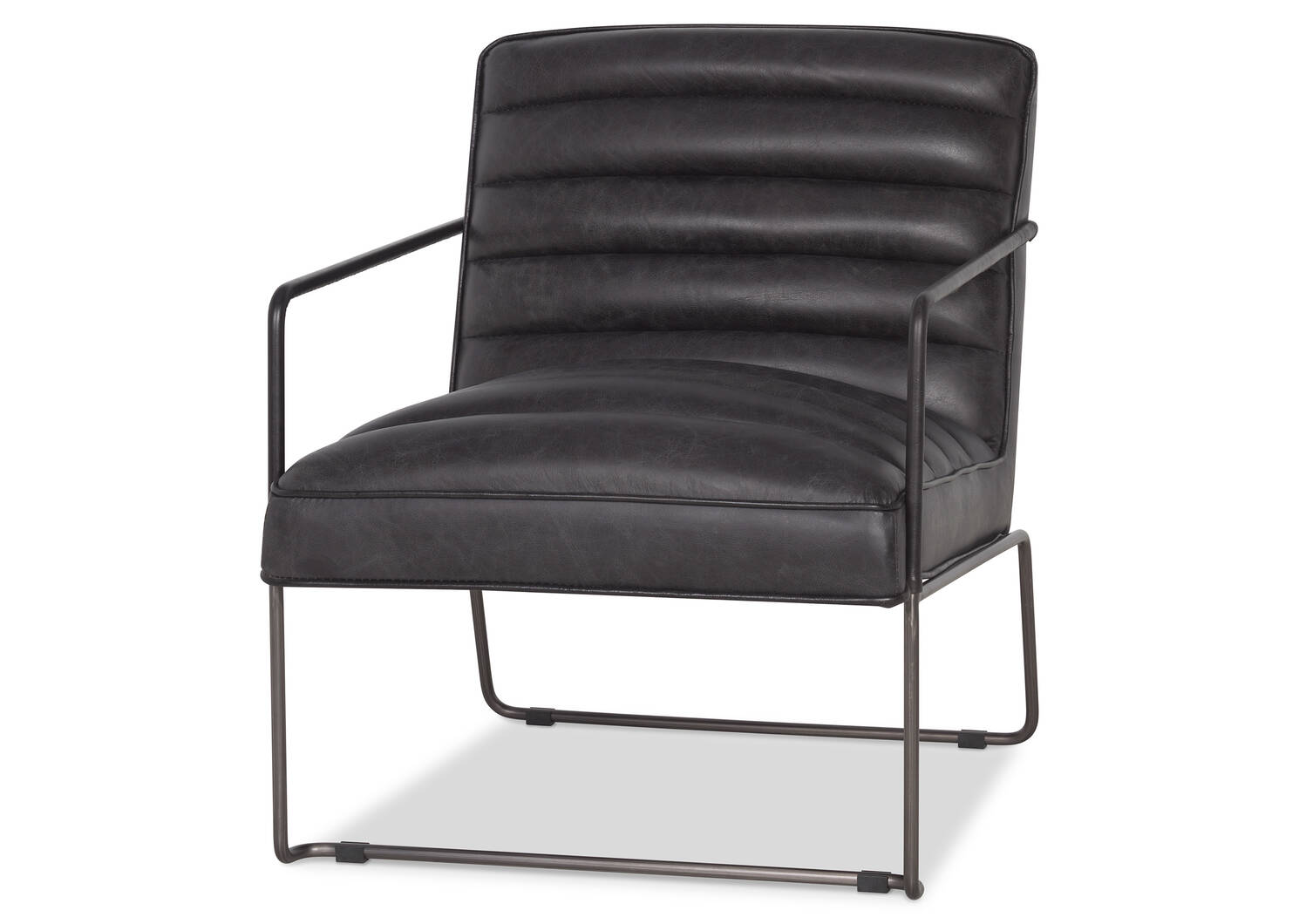 Damarco Leather Armchair -Alta Slate