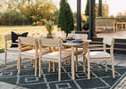 Loreto Outdoor Rug 94x126 Black/White