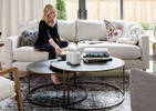 Hemsley Nesting Coffee Table Set -Brass