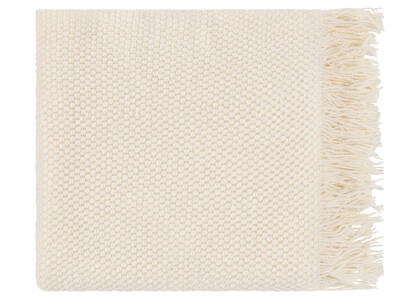 Tenby Throw Ivory