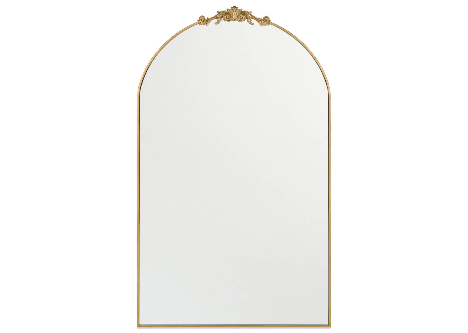 Faye Leaner Mirror Antique Brass