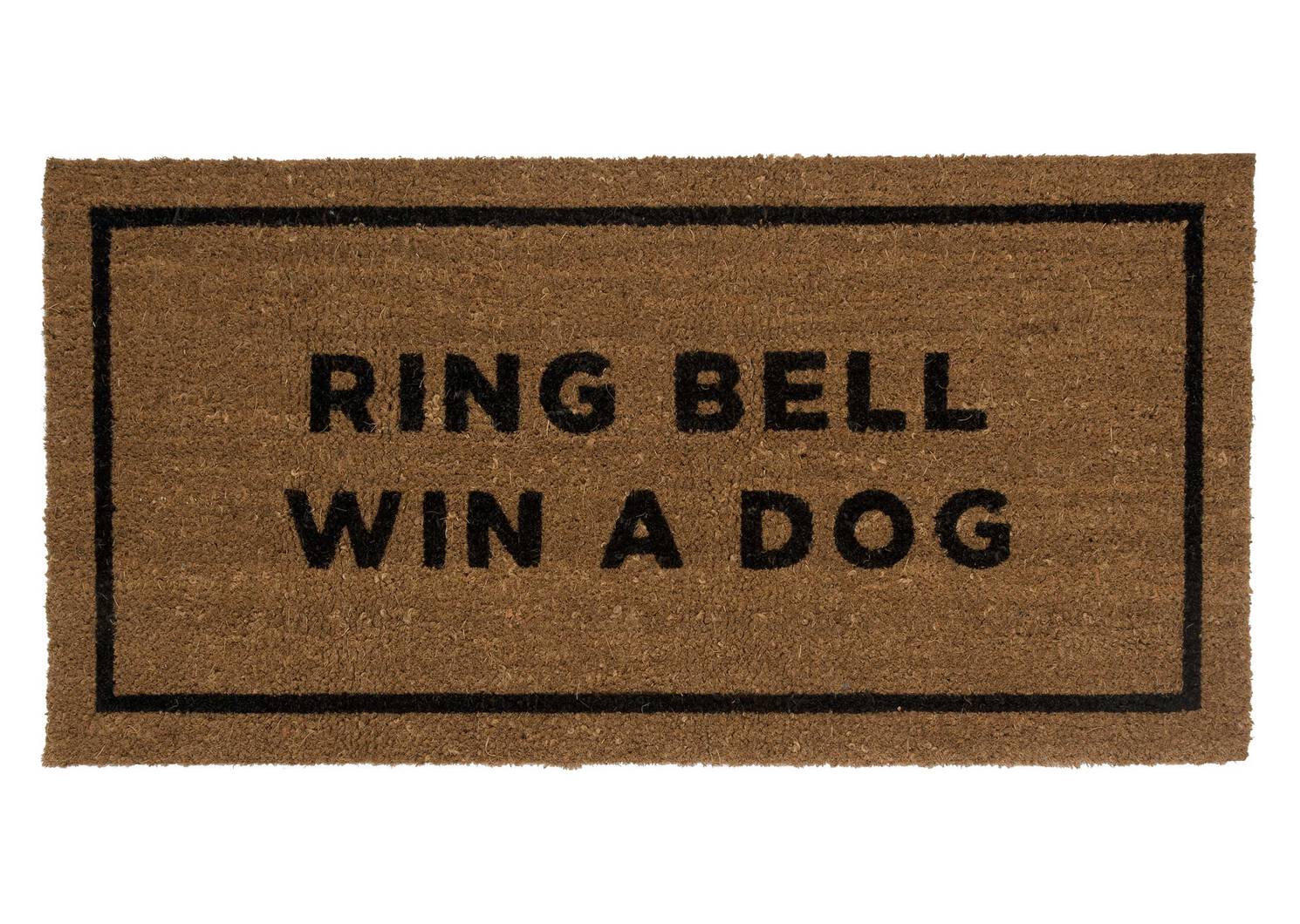Ring Bell Win a Dog Doormat