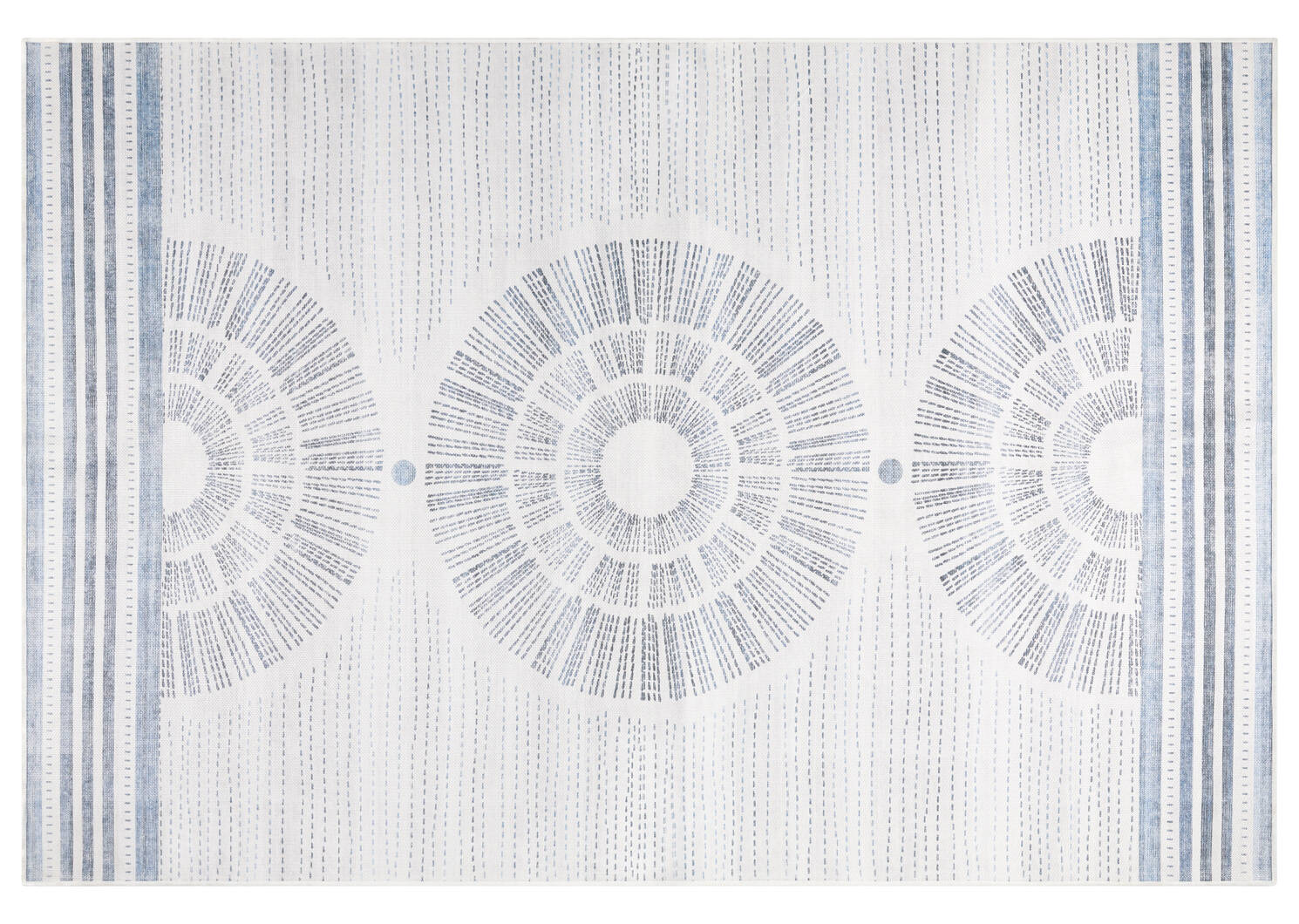 Soleil Outdoor Rug 72x108 Blue/Grey