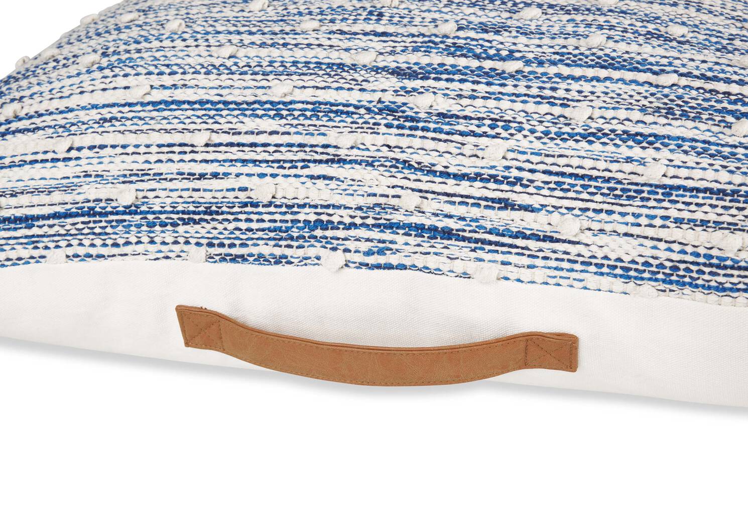 McLeod Floor Cushion Blue/Ivory