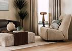 Coussin Melina 20x20 sable/multi