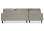 Savoy Custom Leather Sofa Chaise