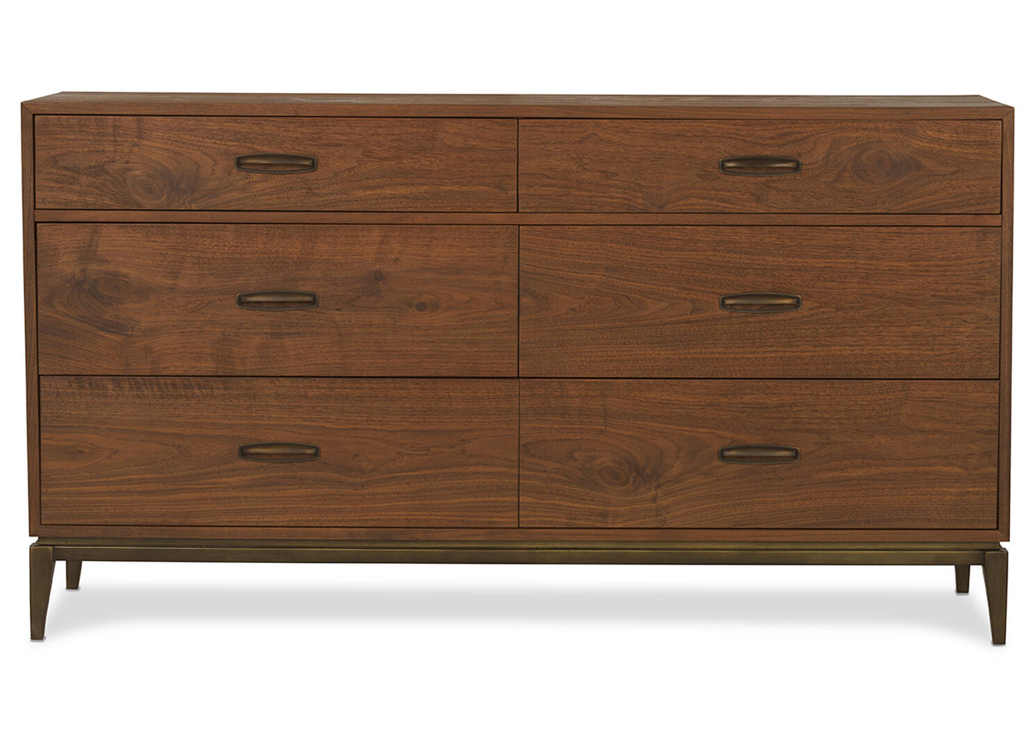 Houston 6 Drawer Dresser -Harris Walnut