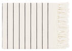 Antares Striped Throw 50x60 Ivory/Bla