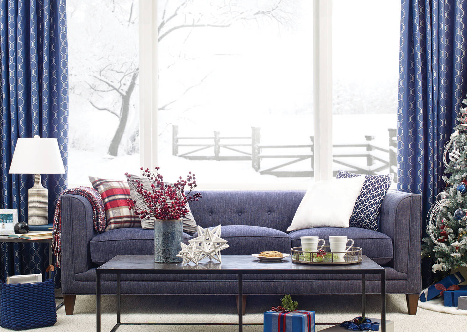 Chalet Plaid Toss 20x20 Crimson
