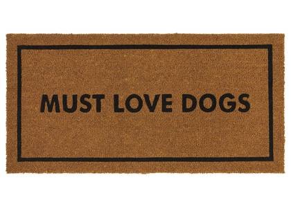 Must Love Dogs Doormat Natural