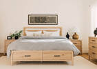 Marisol Storage Bed -Nevin Sand, QUEEN