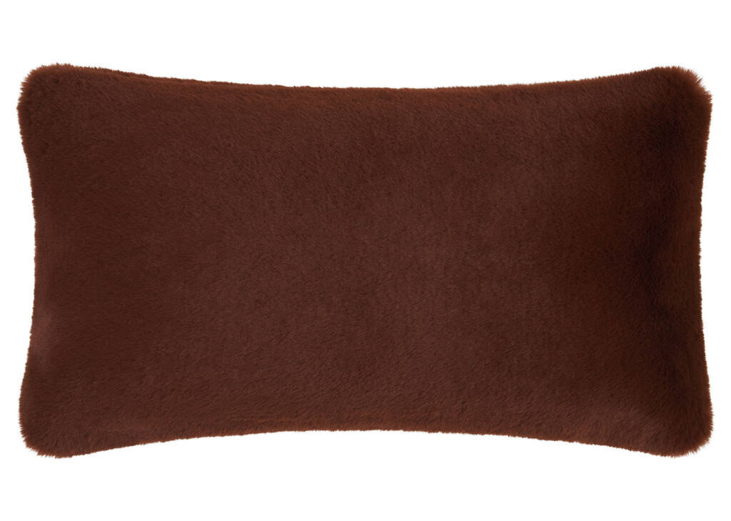 Coussin fausse fourr Flora 12x22