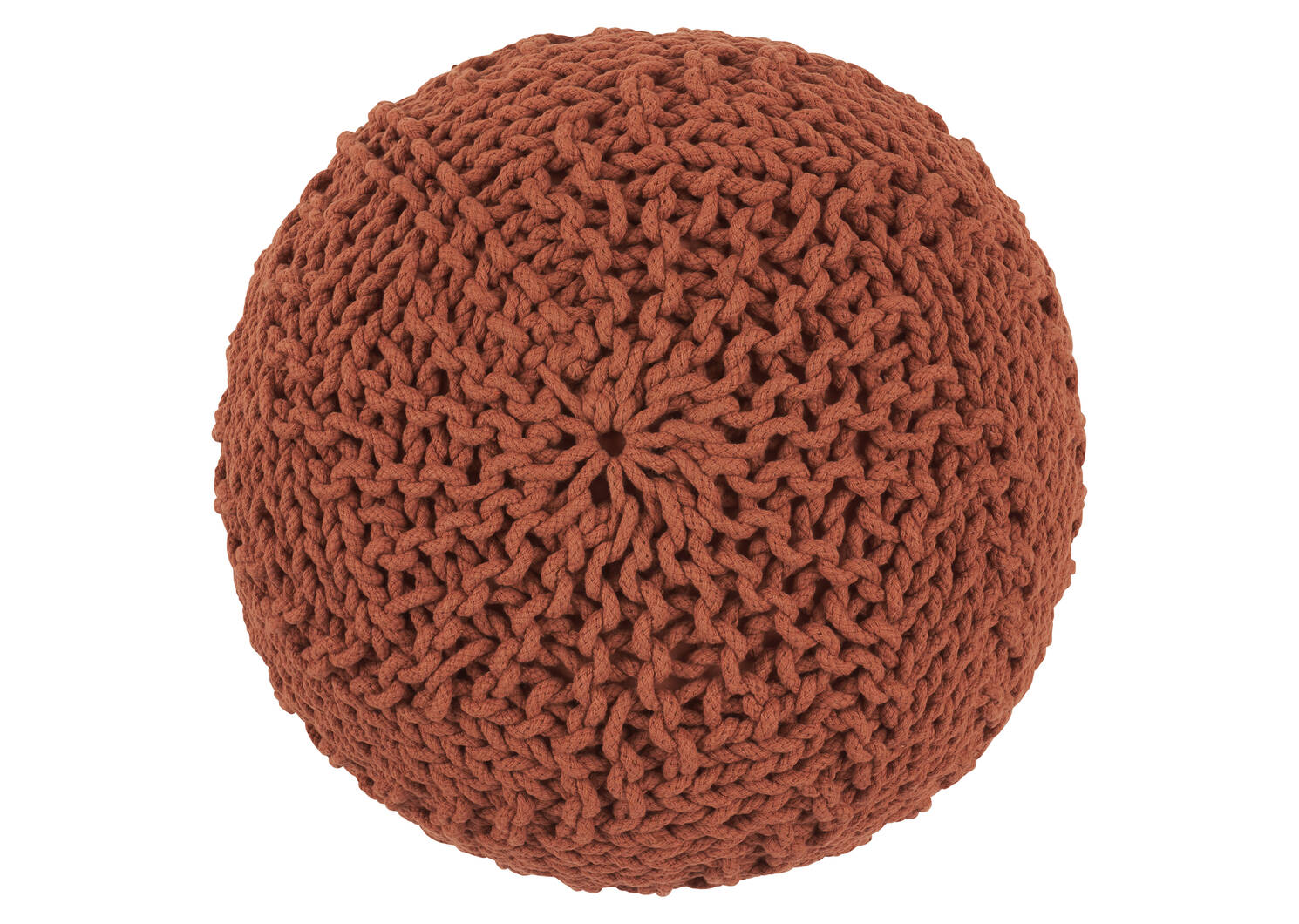 Pouf Roper terracotta