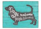 Dogs Welcome Wall Plaque