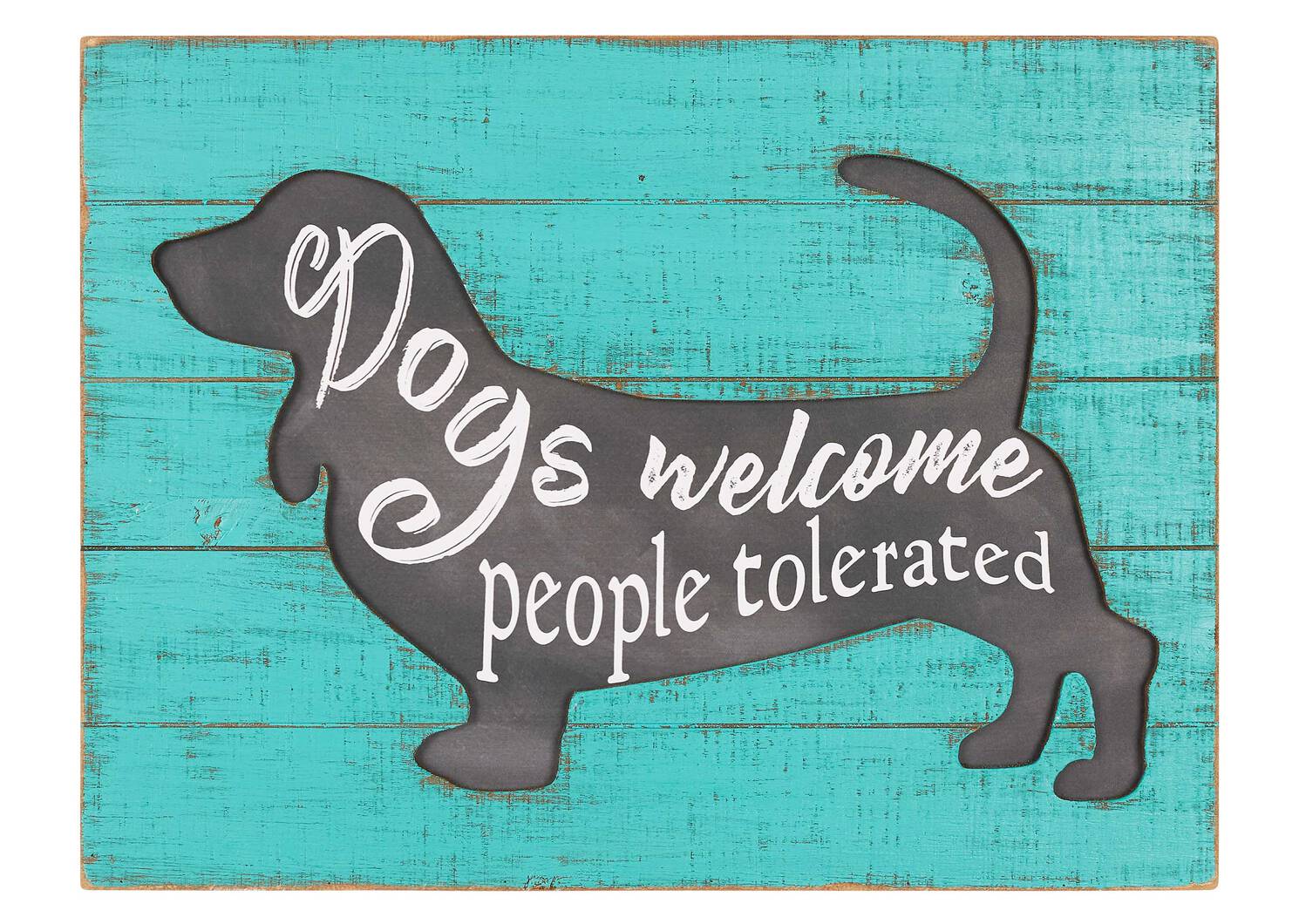 Dogs Welcome Wall Plaque