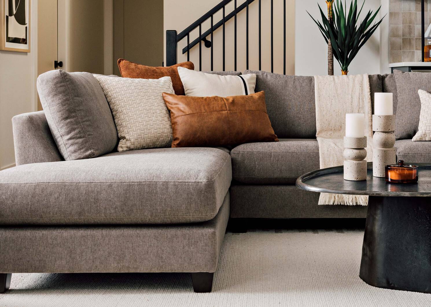 Nate Pillow 20x20 Rust