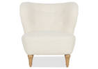 Fauteuil Emmy -Woolly ivoire