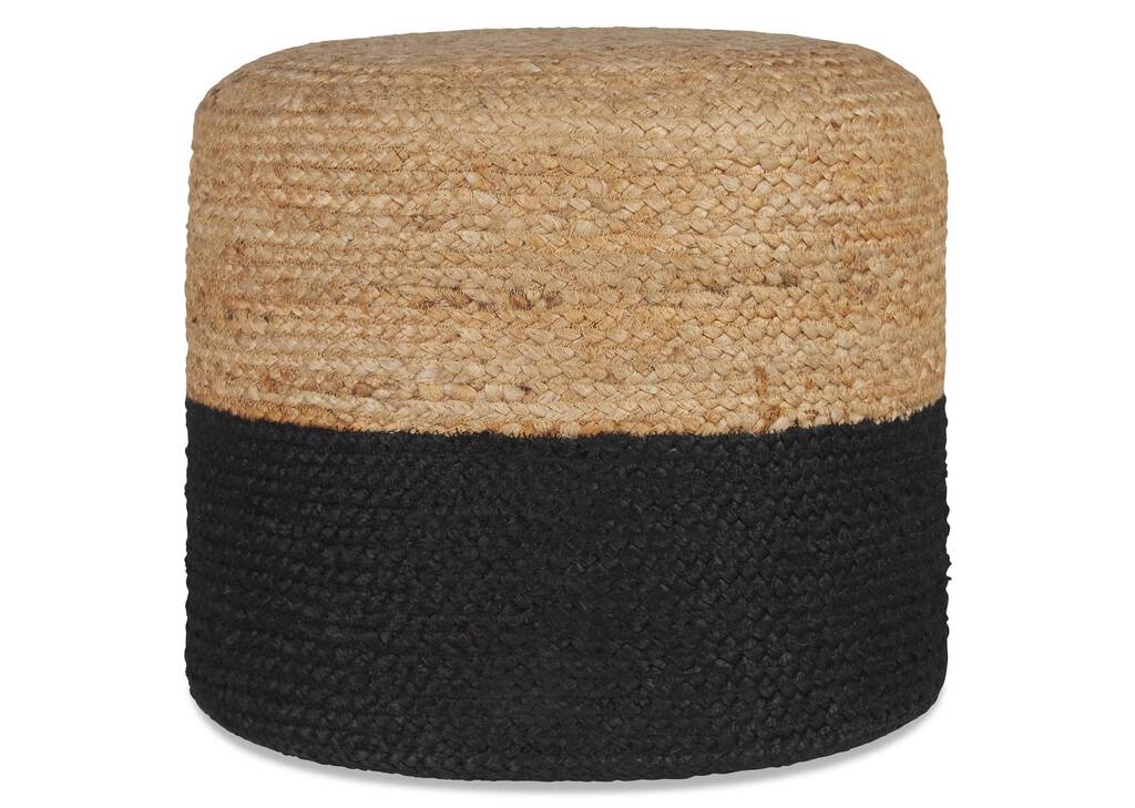 Granger Pouf Black/Natural